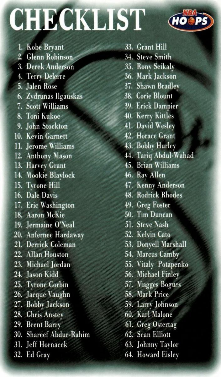 1998 Checklist #166