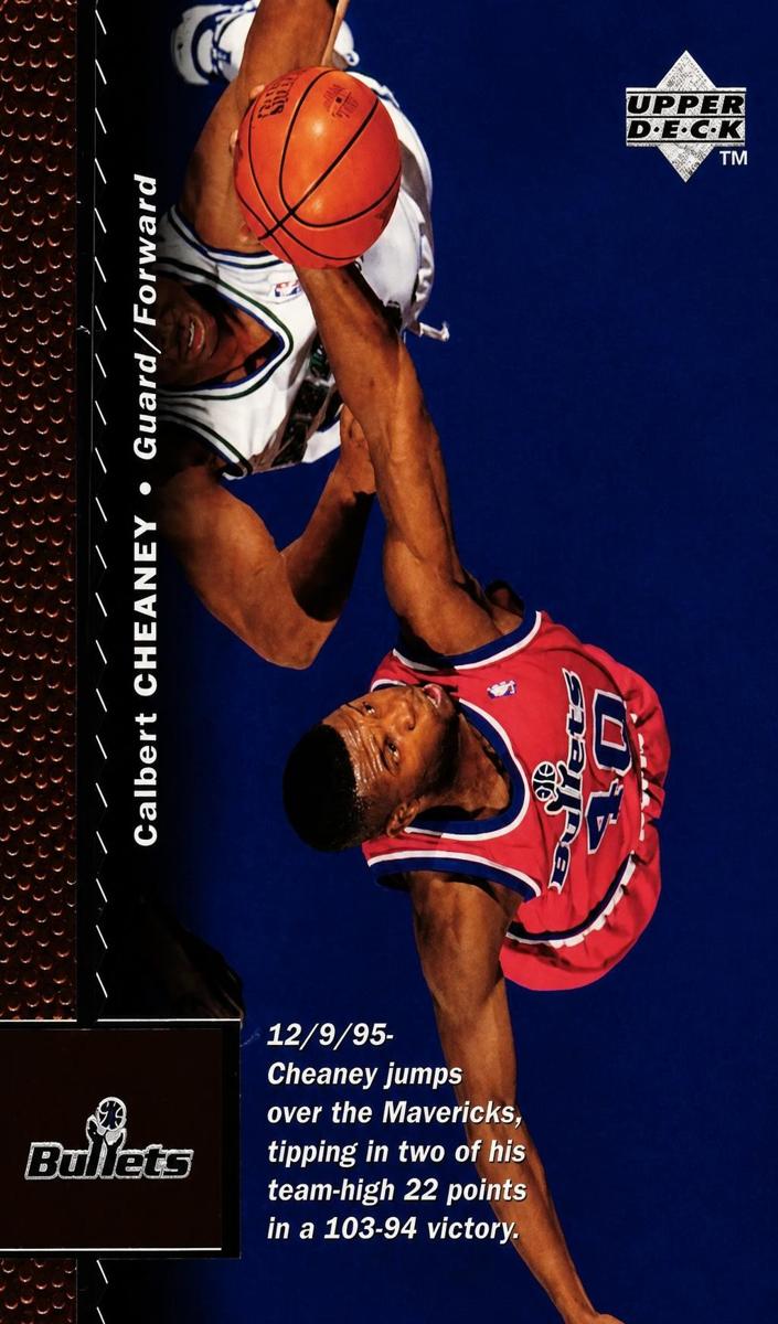 1996 Upper Deck Calbert Cheaney #132 card