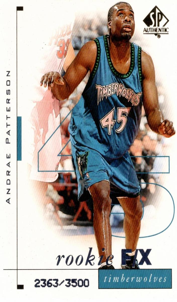 1998 SP Authentic Andrae Patterson #120 card