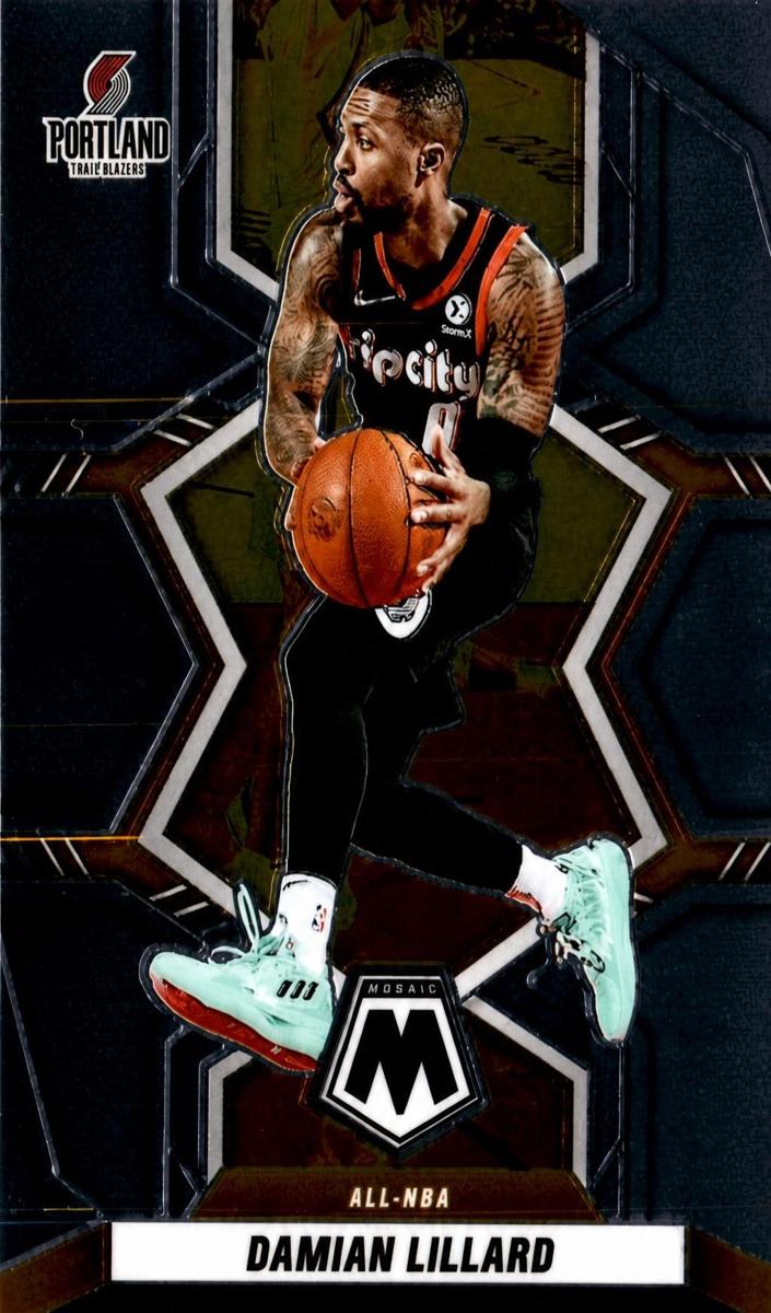 2021 Panini Mosaic Damian Lillard #287 card