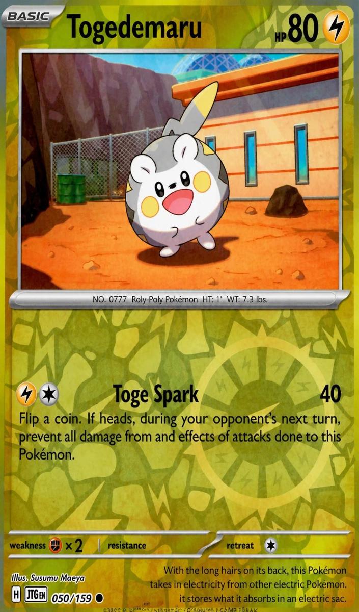 Togedemaru 2025 Pokemon Scarlet & Violet Journey Together