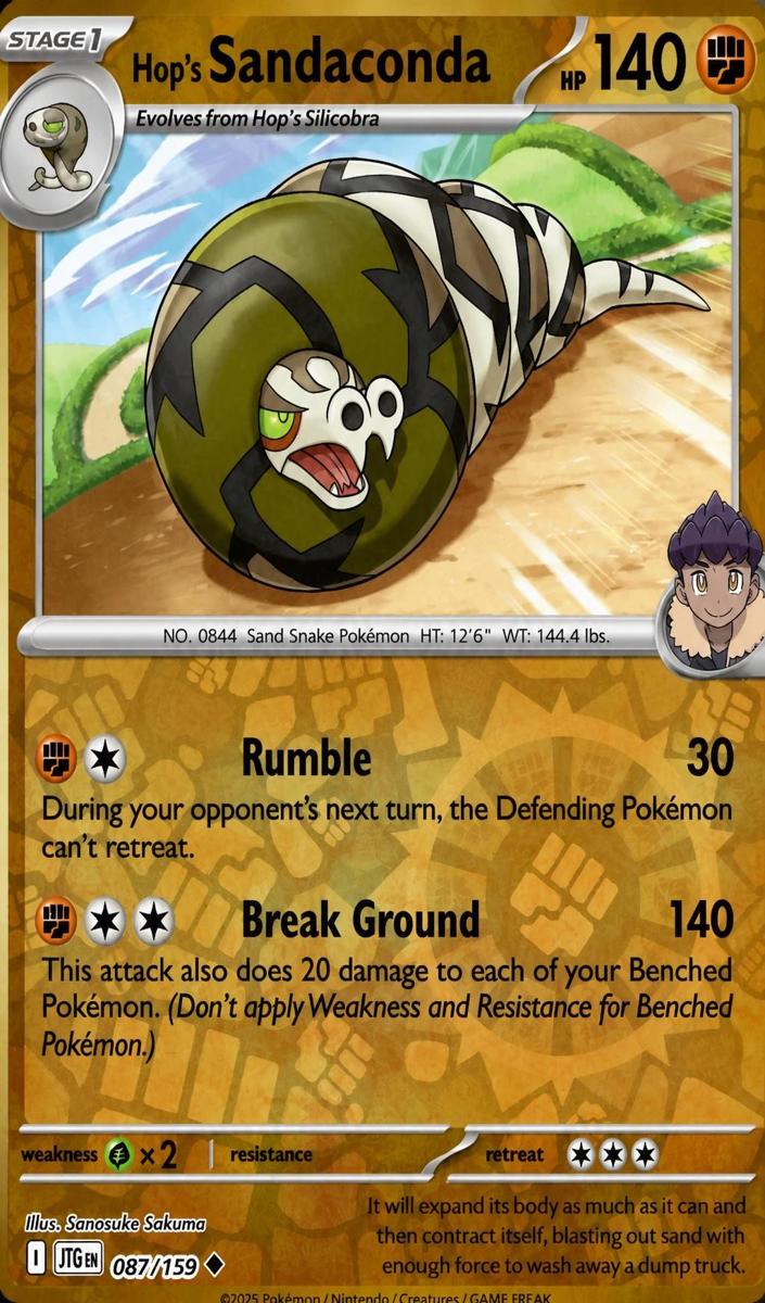 Hop's Sandaconda 2025 Pokemon Scarlet & Violet Journey Together