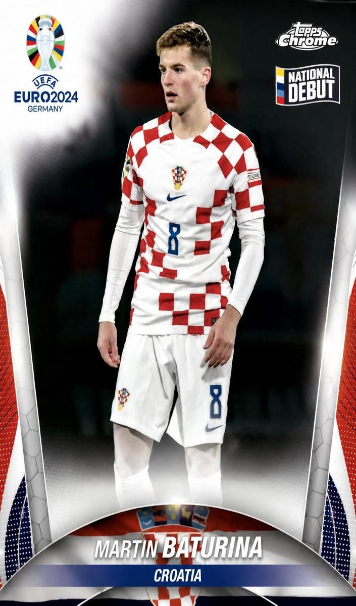 2024 Topps Chrome UEFA Euro Martin Baturina #118 card