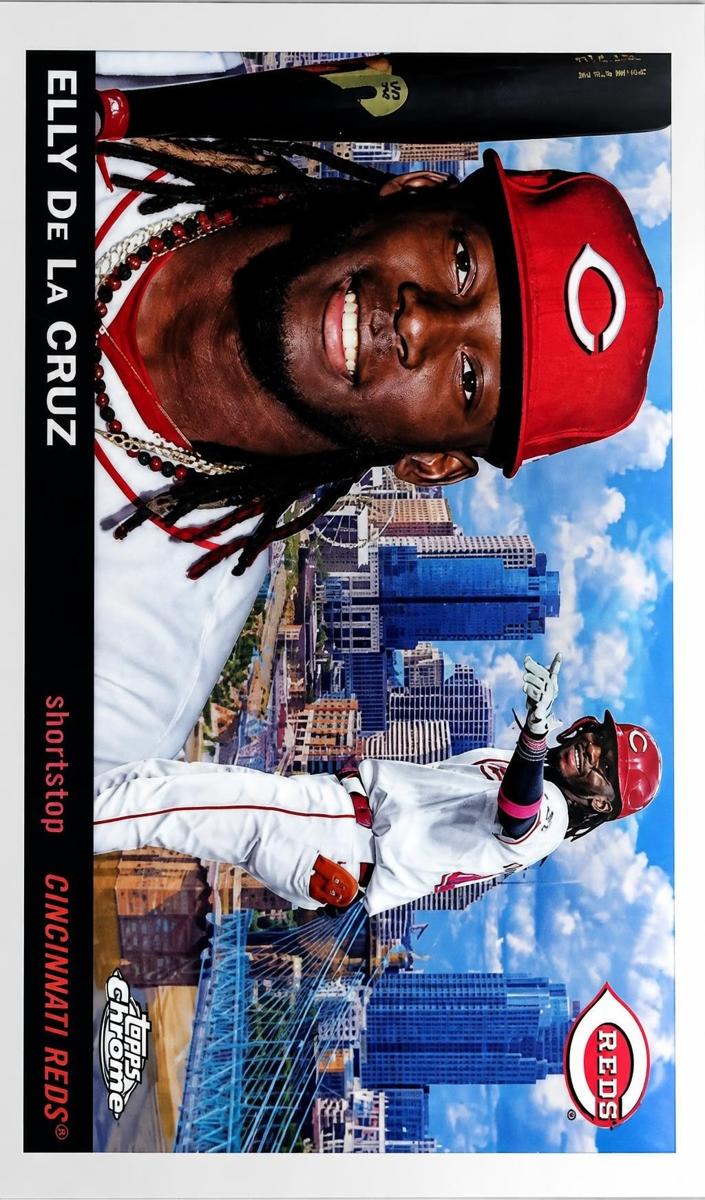 2025 Topps Chrome Platinum 1955 City Variation Elly De La Cruz #55CV-24 card