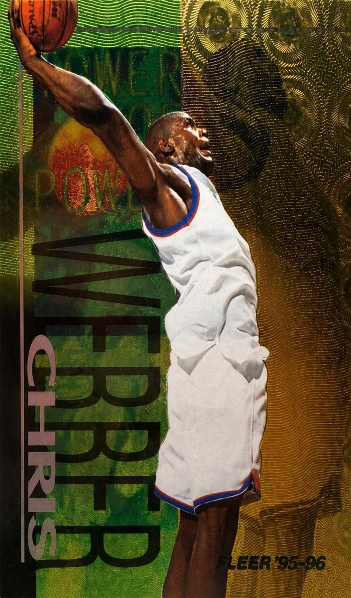 1995 Fleer Tower of Power Chris Webber #10 card