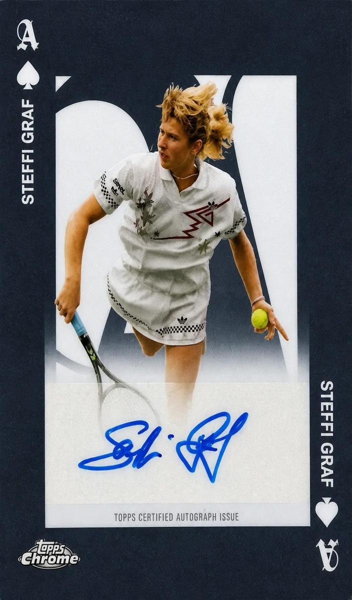 2025 Topps Chrome Aces Autograph Steffi Graf #AA-SG card