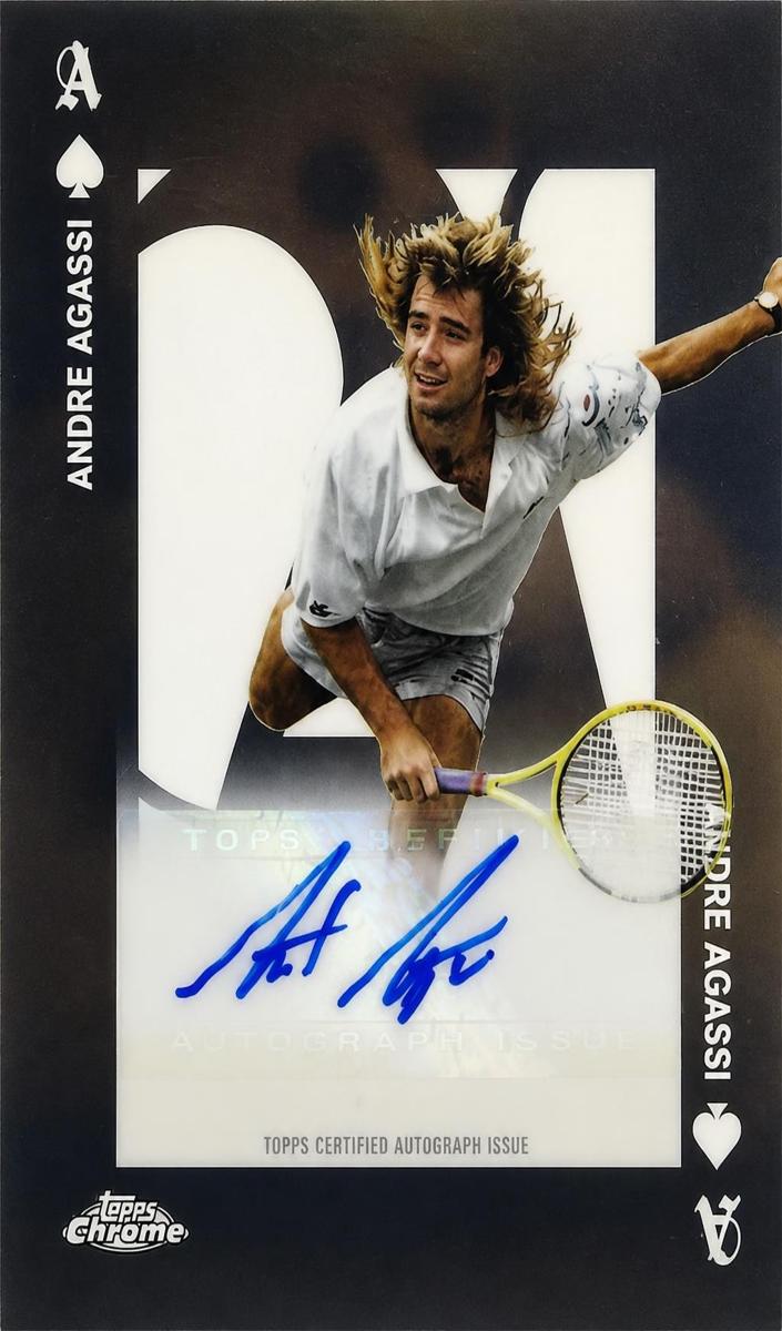 2025 Topps Chrome Aces Autograph Andre Agassi #AA-AA card