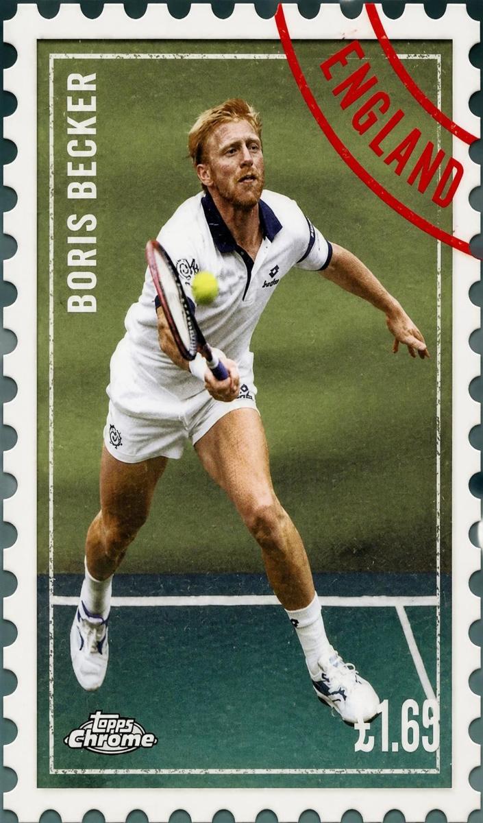 2025 Topps Chrome International Postage Boris Becker #ITP-4 card