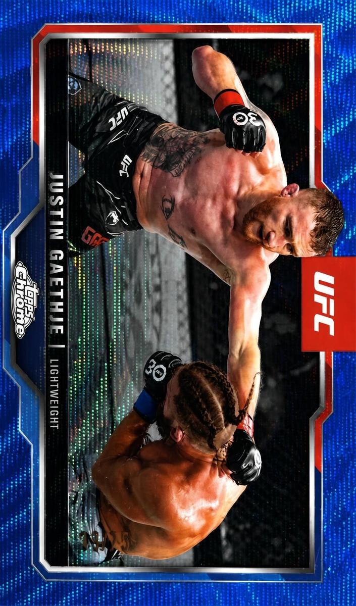 2025 Justin Gaethje [Blue Wave Refractor] #138