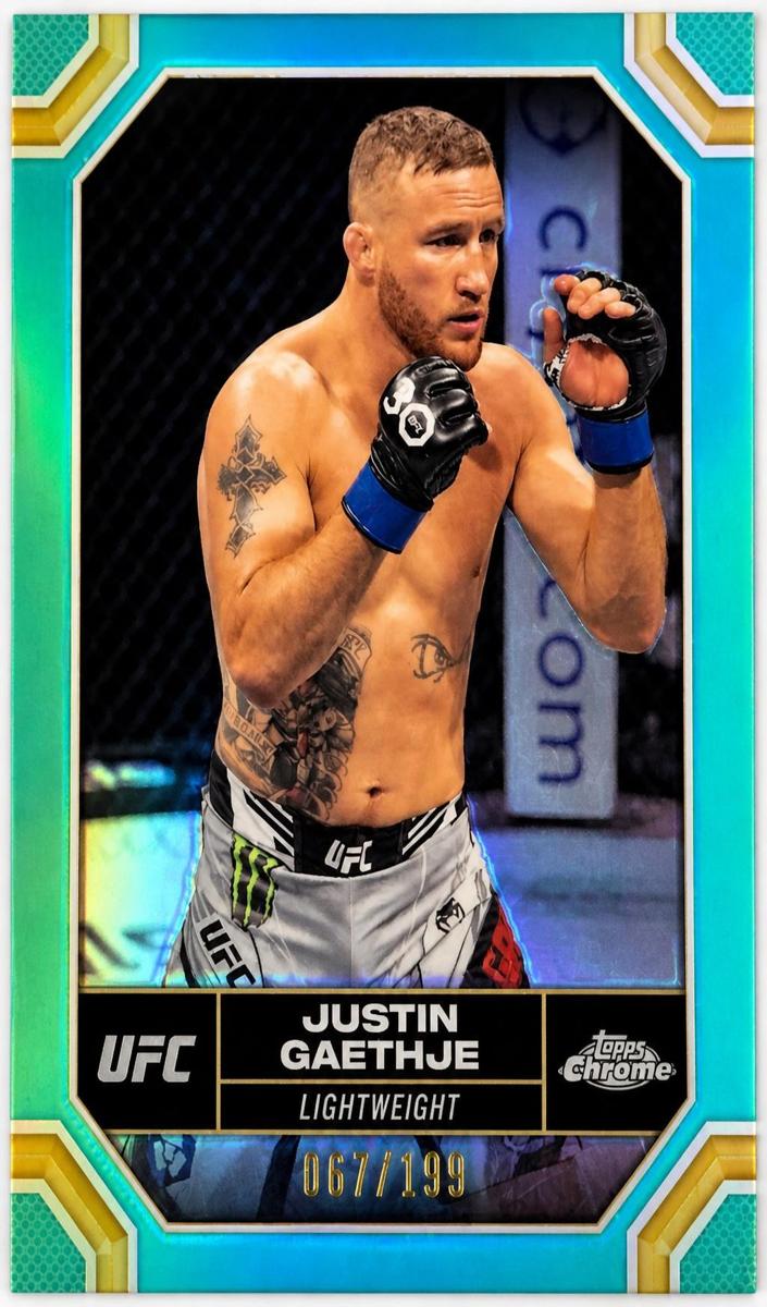 2024 Justin Gaethje [Aqua Refractor] #104