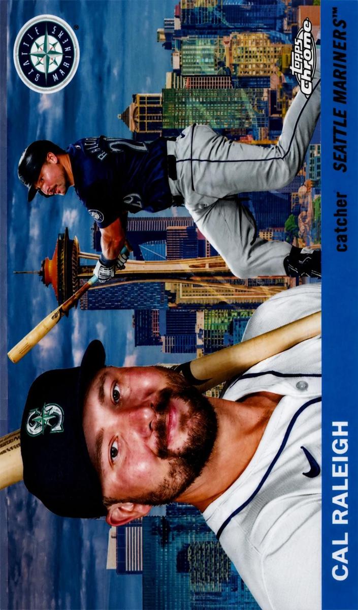 2025 Topps Chrome Platinum 1955 City Variation Cal Raleigh #55CV-52 card