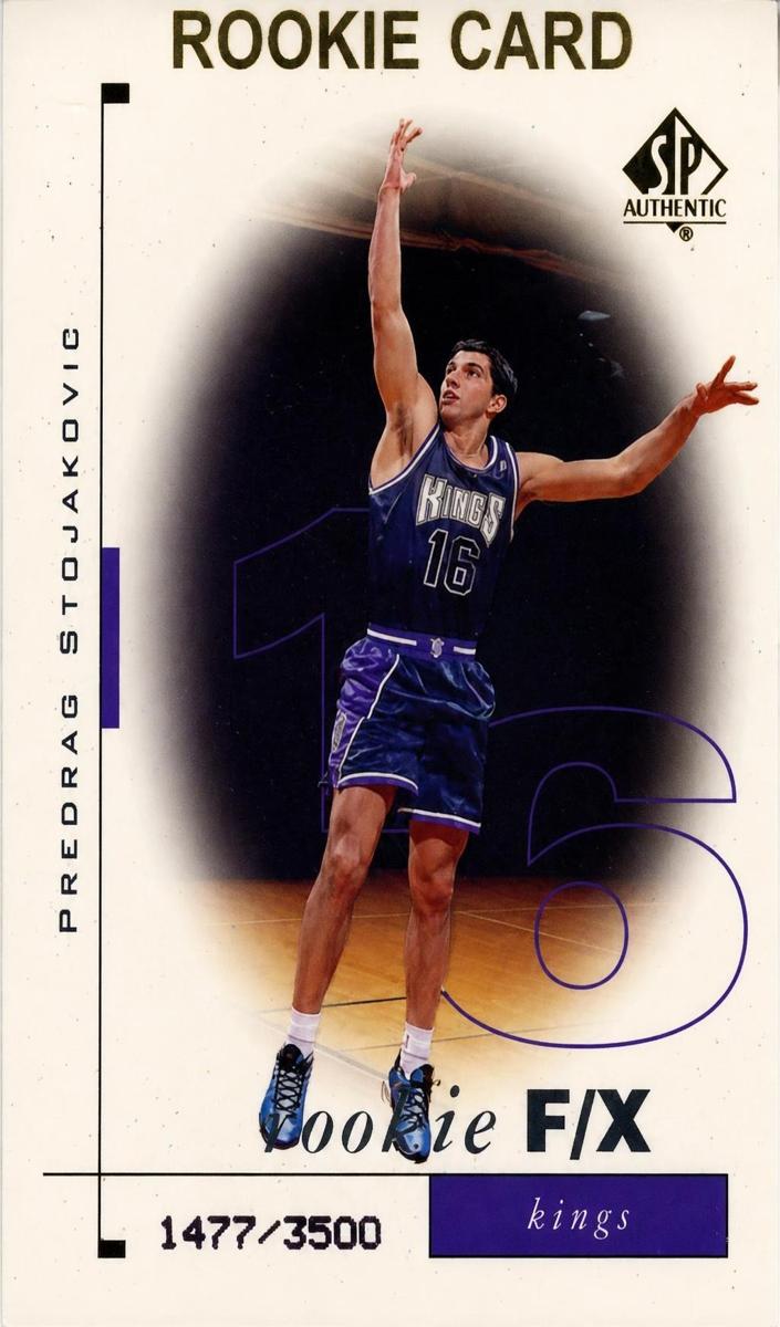 1998 SP Authentic Predrag Stojakovic #119 card