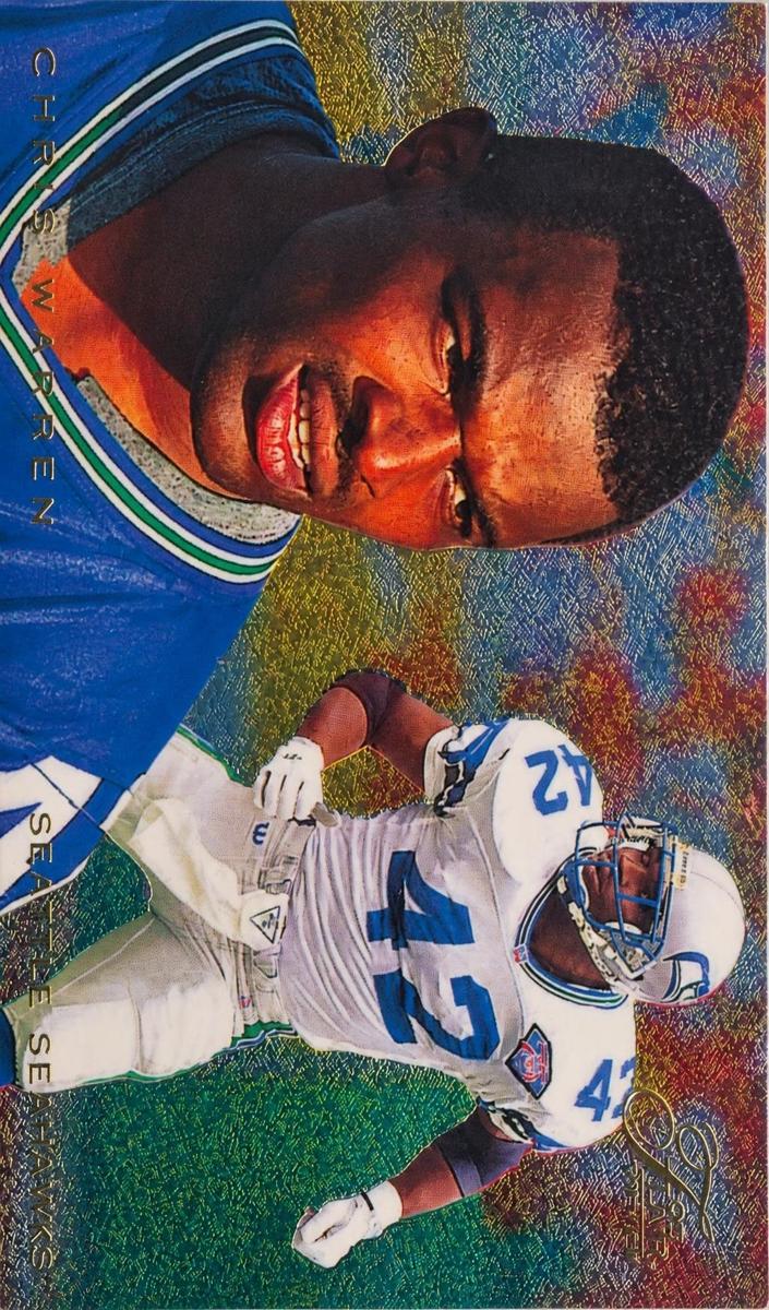 1995 Fleer Chris Warren #28 card