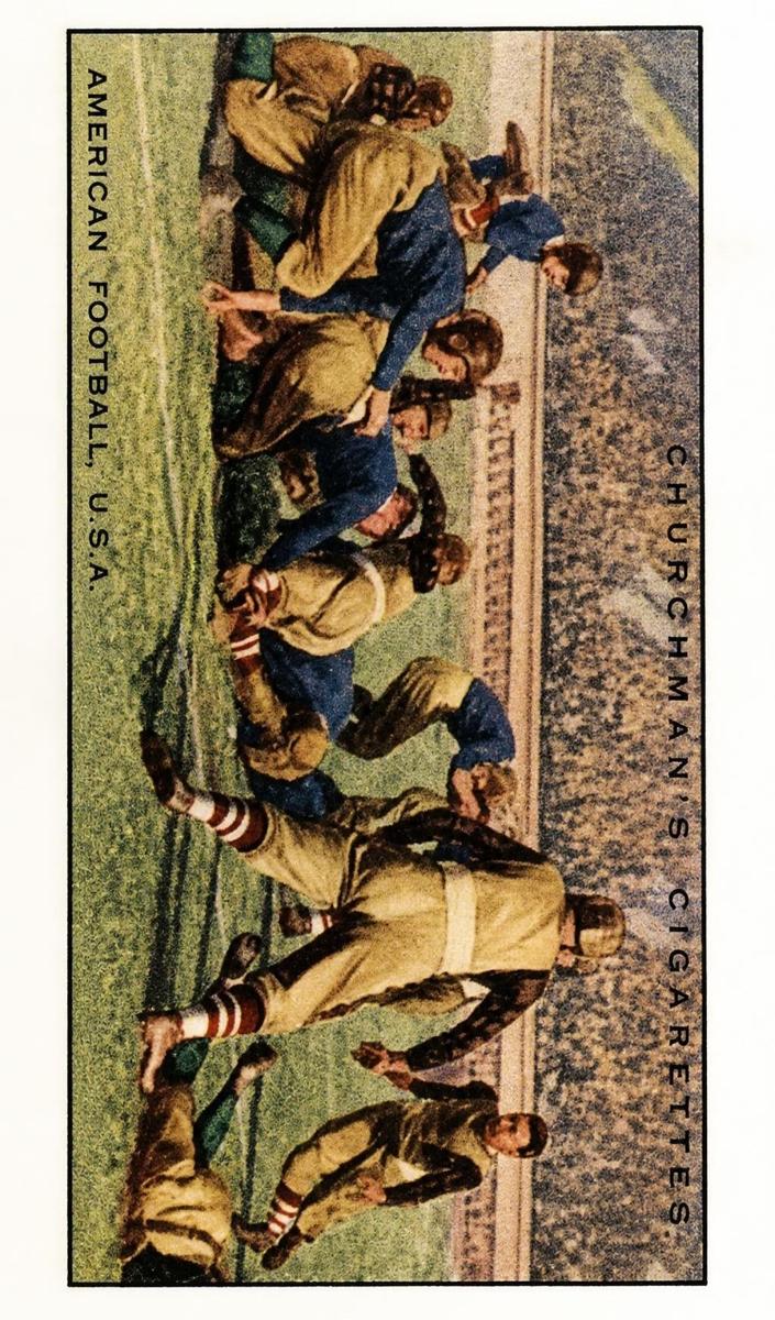 American Football, USA - 1929 WA & AC Churchman's Sports and Games in Many Lands