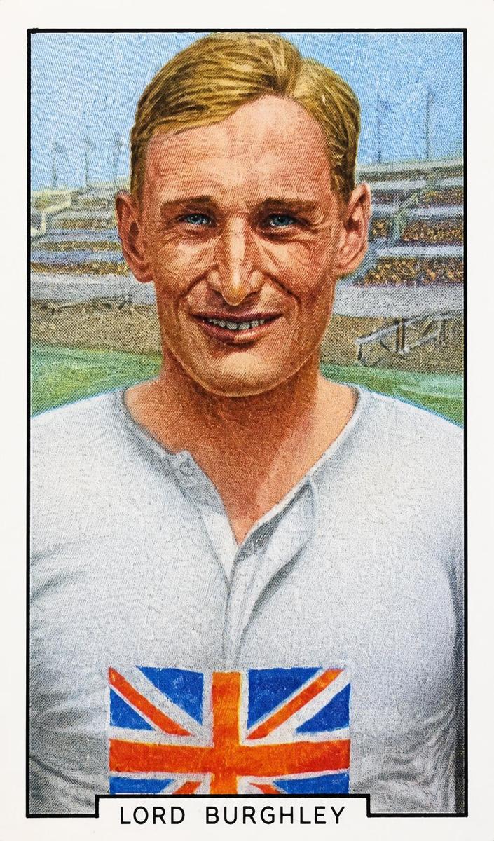 1936 Gallaher Limited Sporting Personalities Lord Burghley #12 card