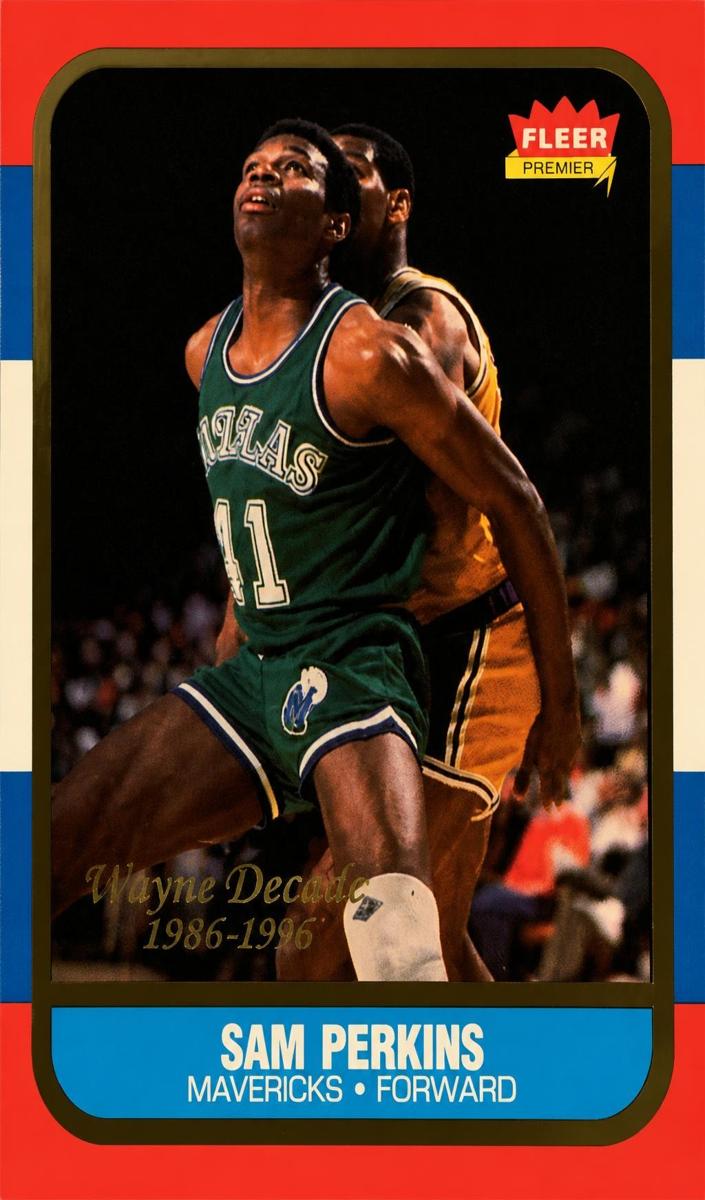1996 Metal Decade of Excellence Sam Perkins #M8 card