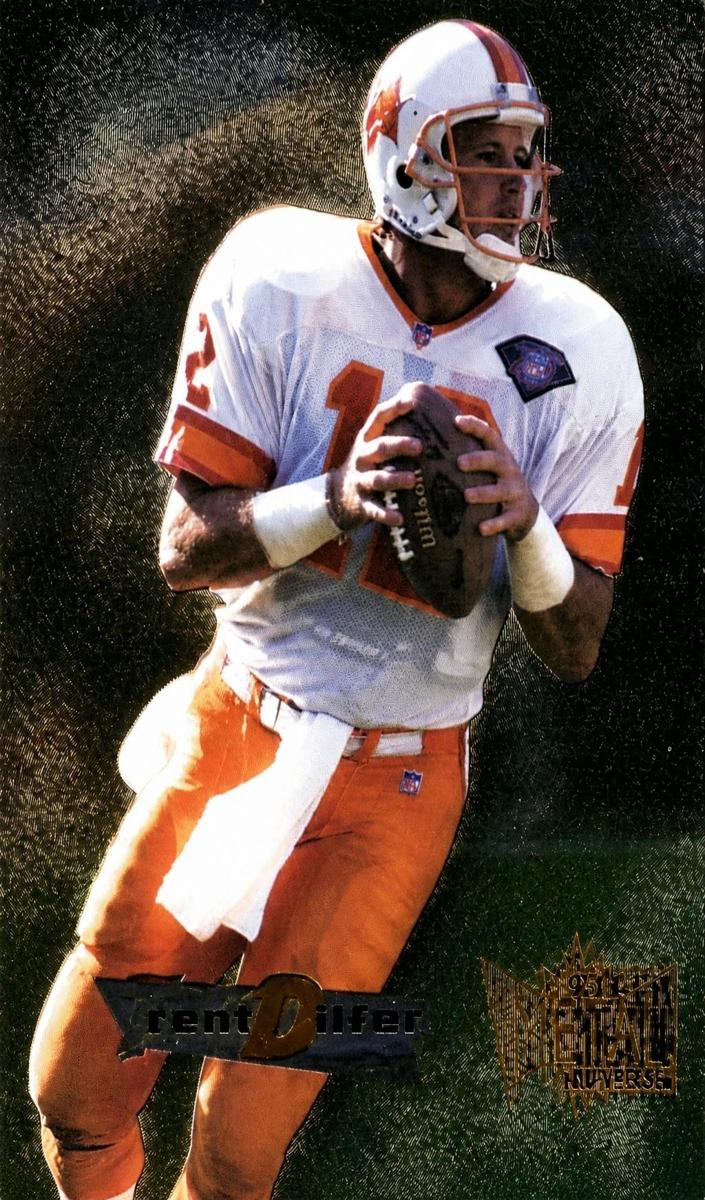 1995 Fleer Metal Trent Dilfer #187 card