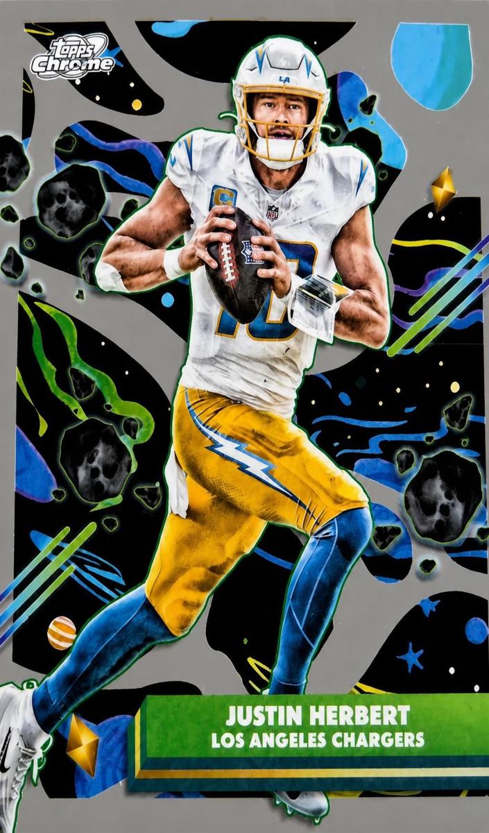 Justin Herbert 2025 Cosmic Chrome card