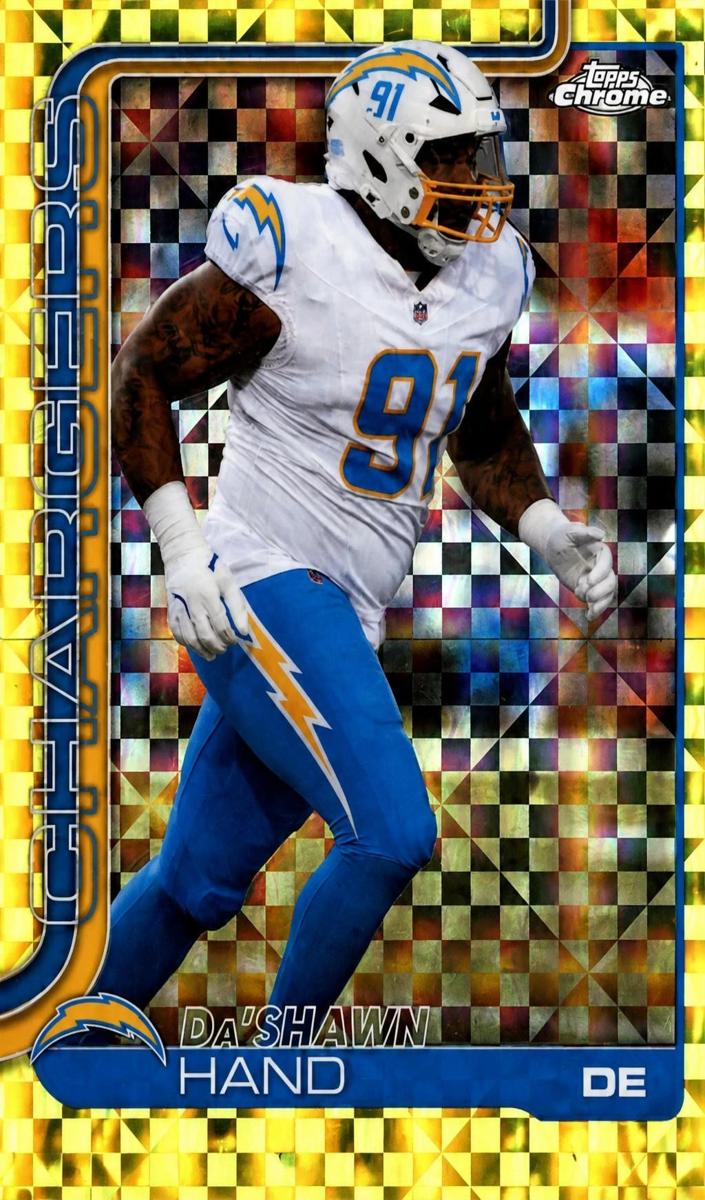Da'Shawn Hand 2025 Topps Chrome Football card
