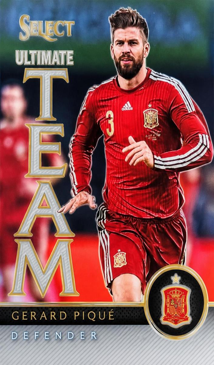 2015 Panini Select Gerard Pique [Blue] #4 card