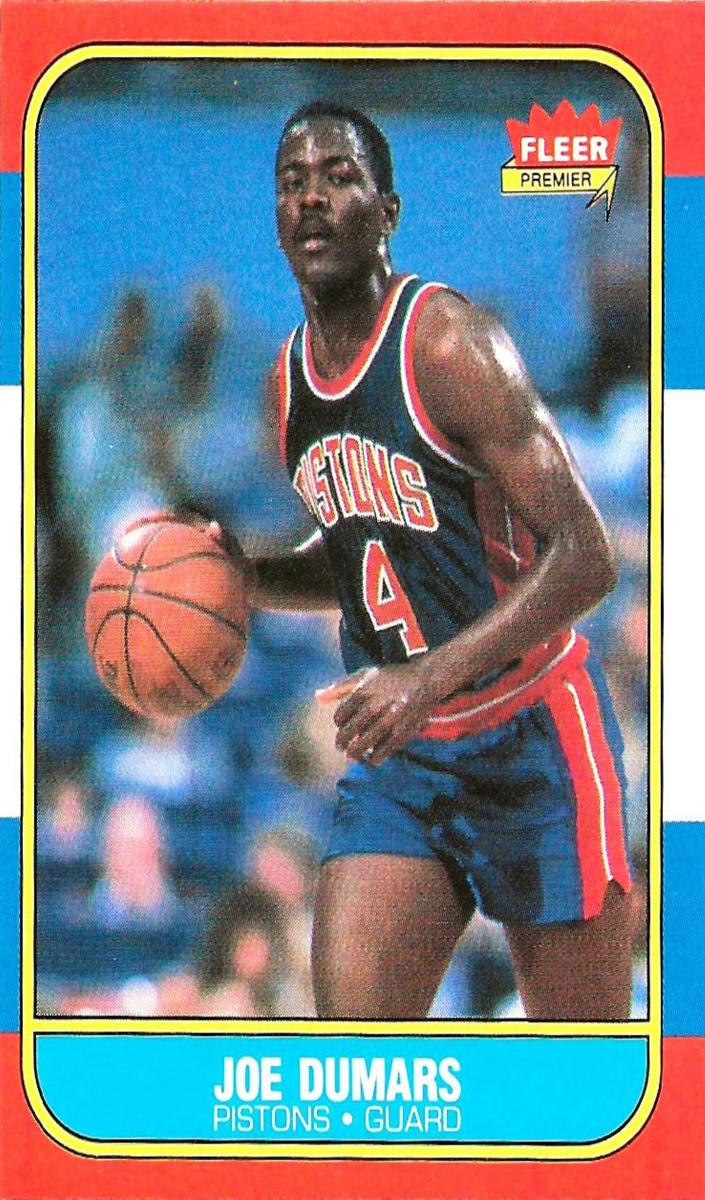Joe Dumars 1986 Fleer Basketball