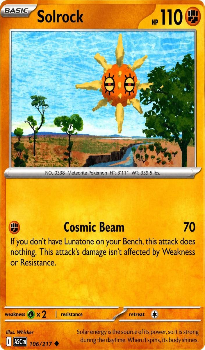Solrock 2026 Pokemon Mega Evolution Ascended Heroes