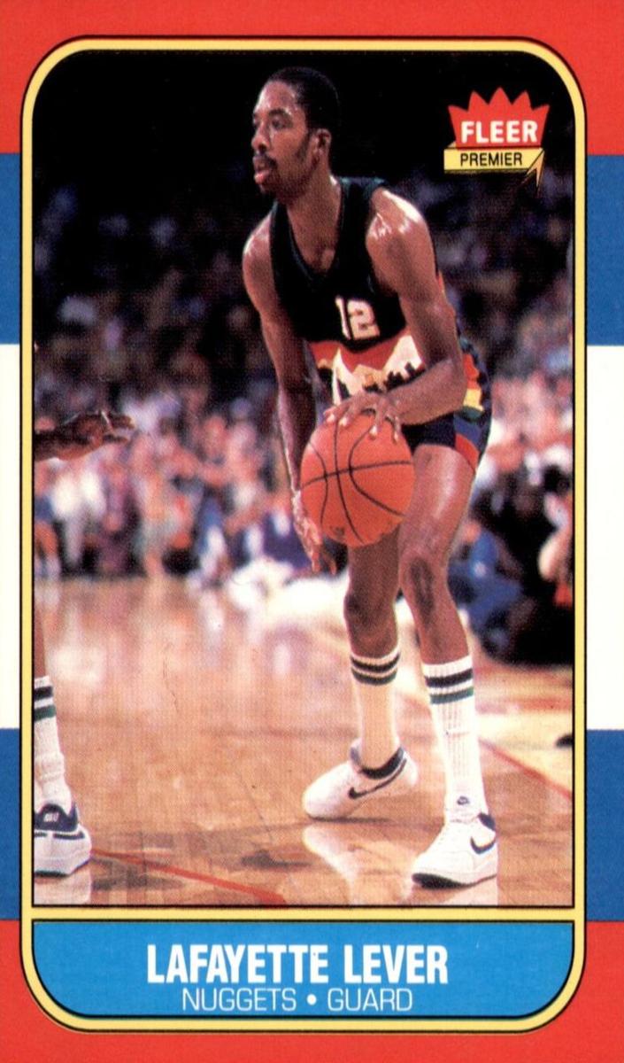 Lafayette Lever 1986 Fleer Basketball