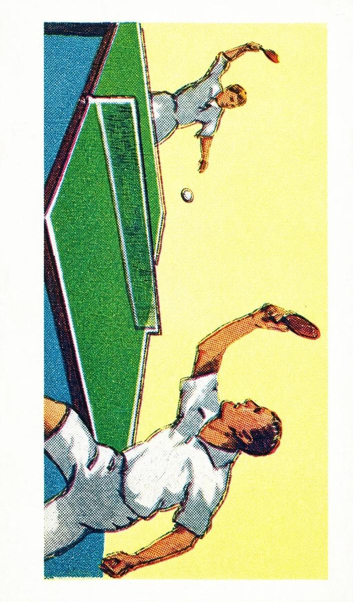 Table Tennis - 1958 Sweetule Products Sports Quiz