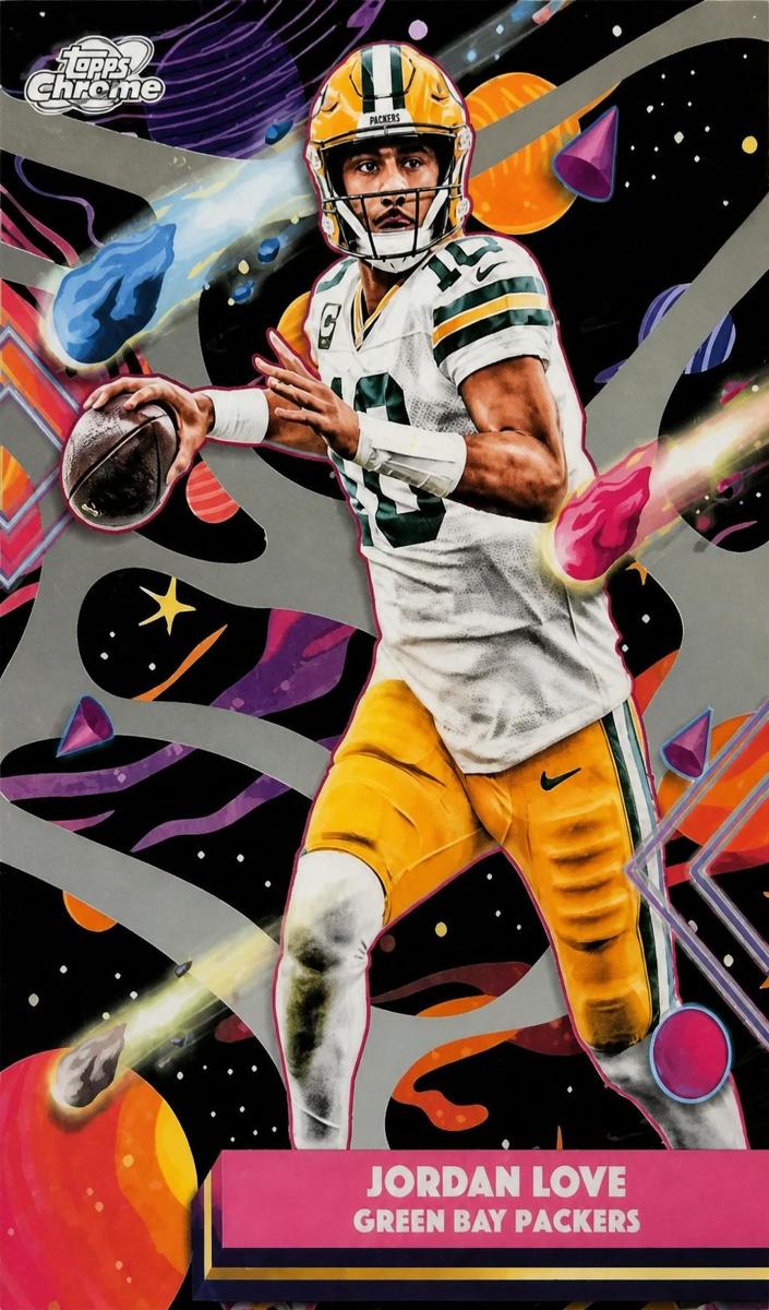 Jordan Love 2025 Cosmic Chrome card