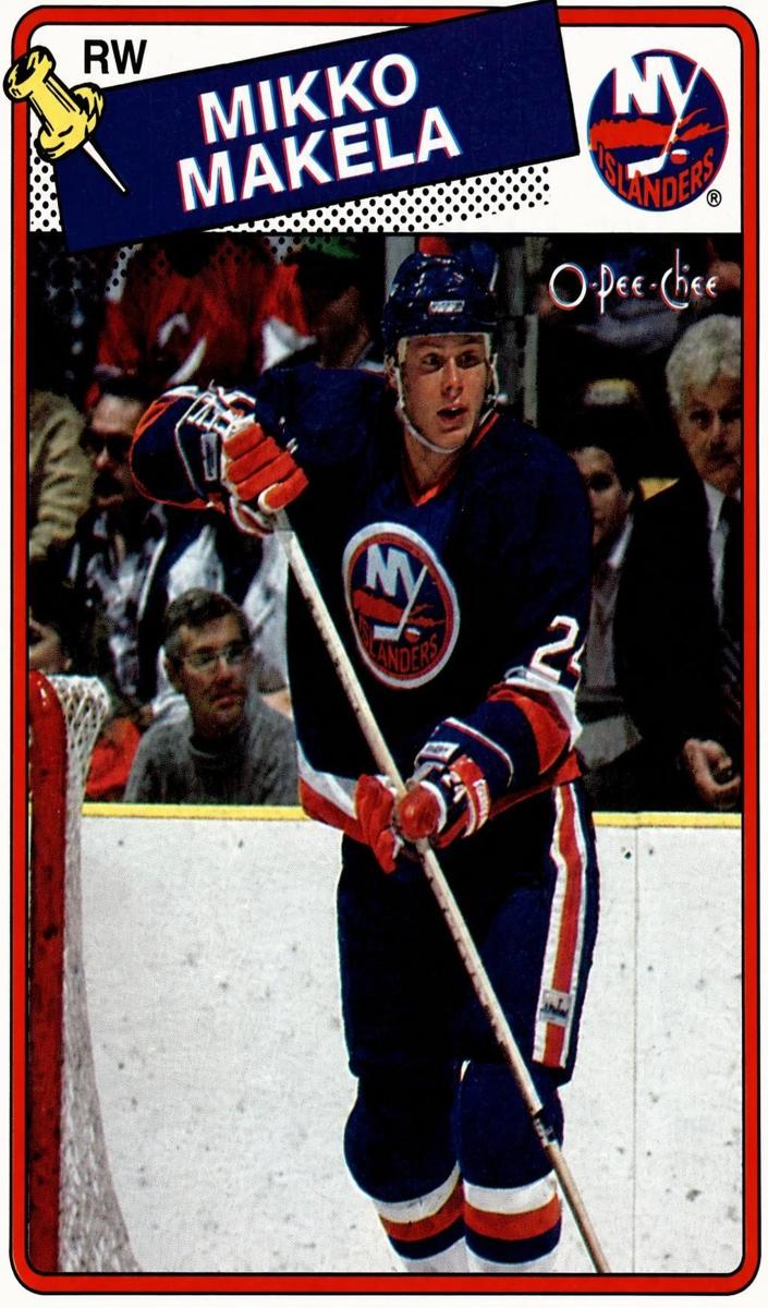 1988 O-Pee-Chee Mikko Makela #44 card