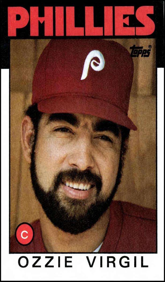 1986 Topps Ozzie Virgil #95 card