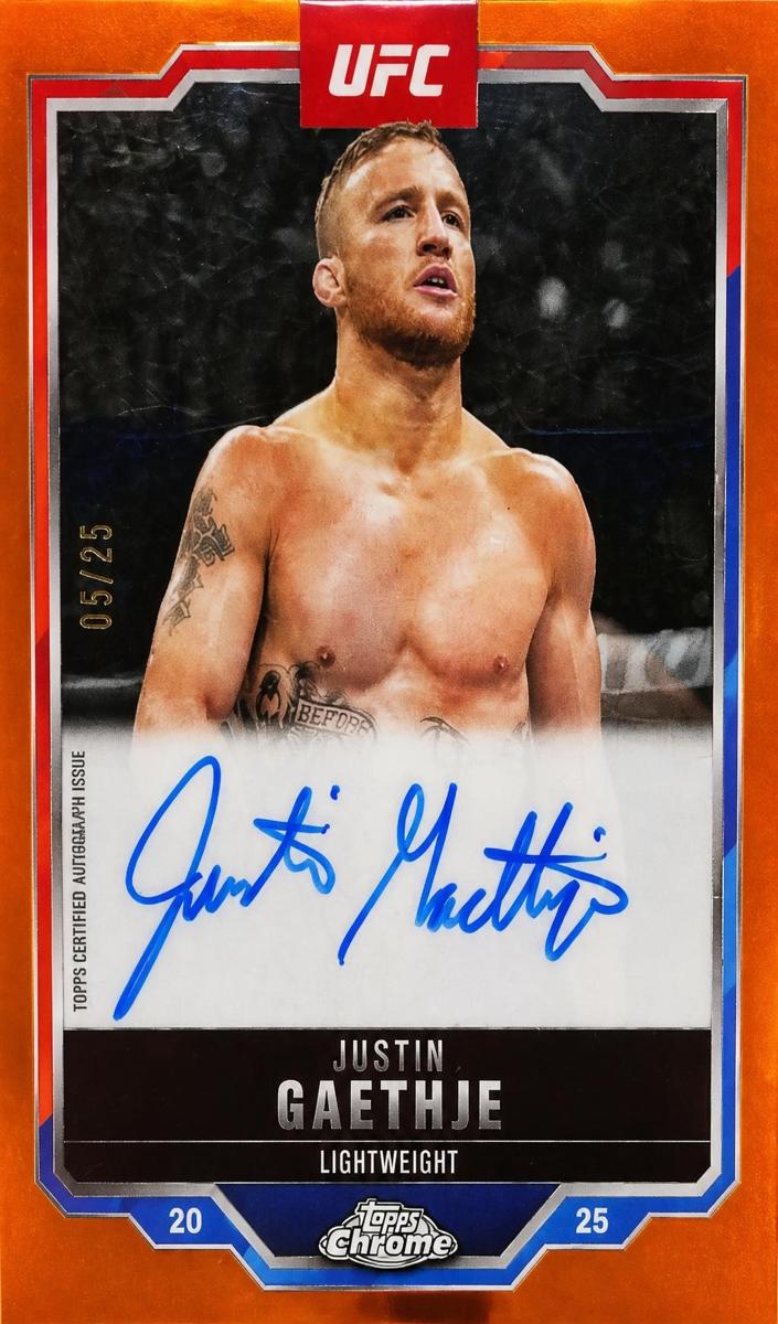 2025 Justin Gaethje [Orange Refractor] #CVA-JG