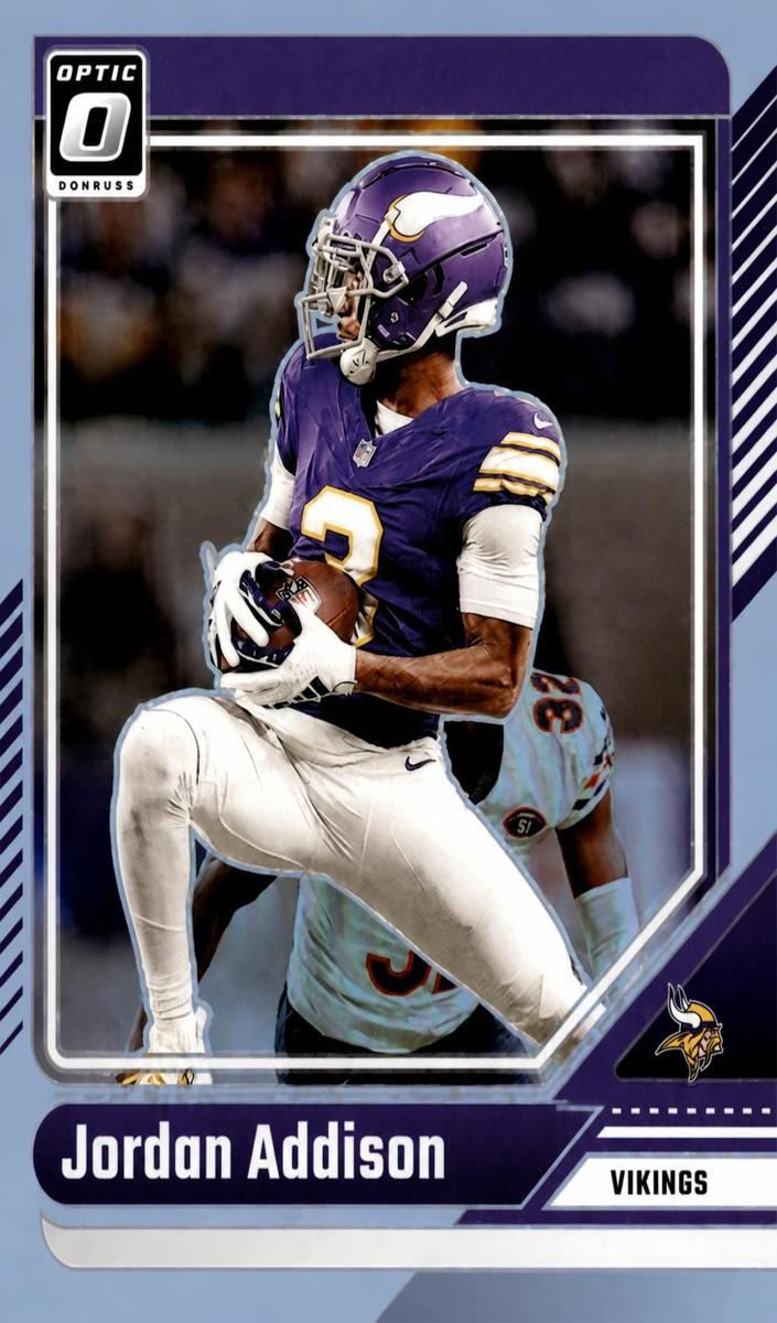 Jordan Addison 2024 Donruss Optic Football card