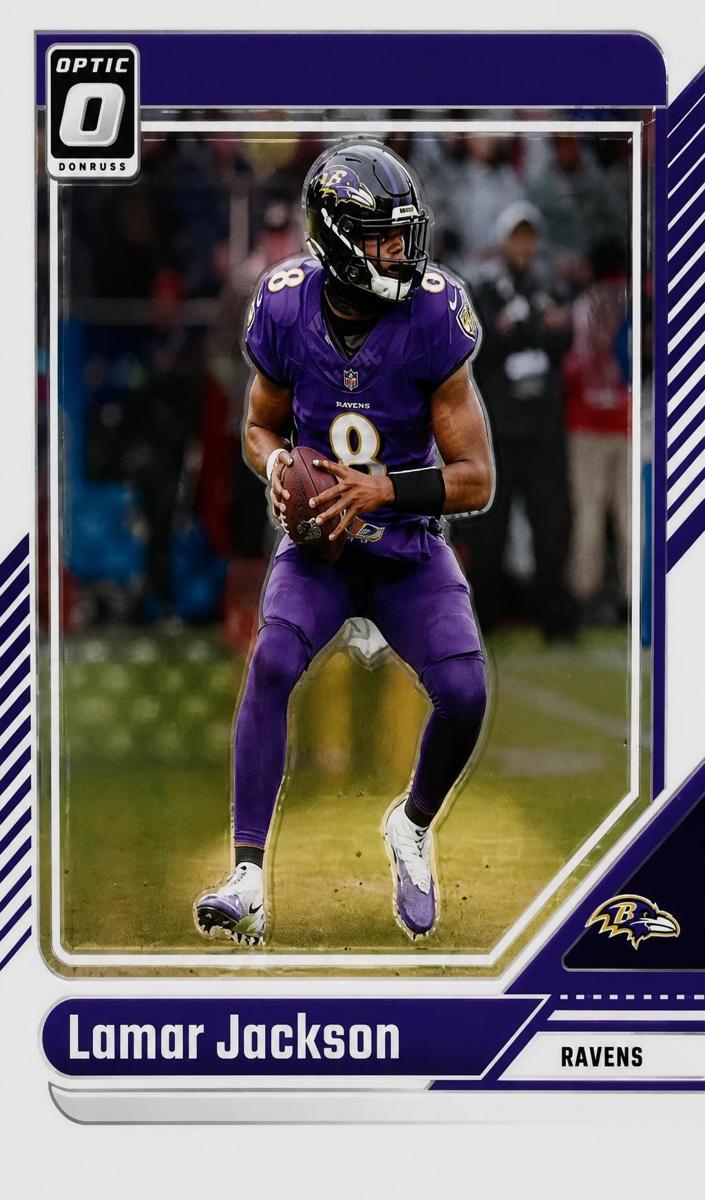 Lamar Jackson 2024 Donruss Optic Football card