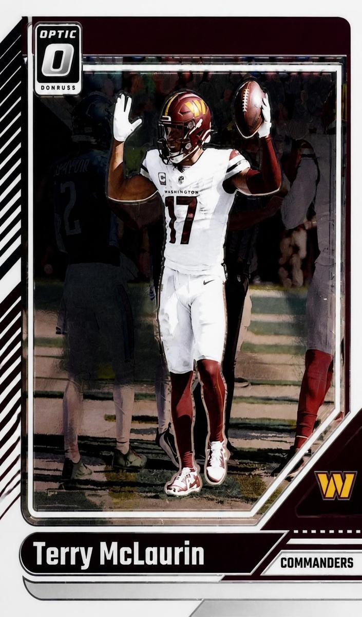 Terry McLaurin 2024 Donruss Optic Football card