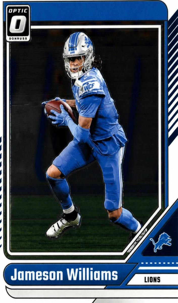 Jameson Williams 2024 Donruss Optic Football card