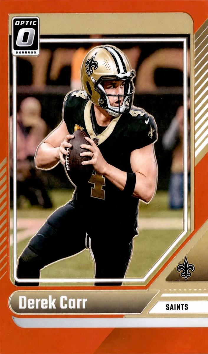 Derek Carr 2024 Donruss Optic Football card