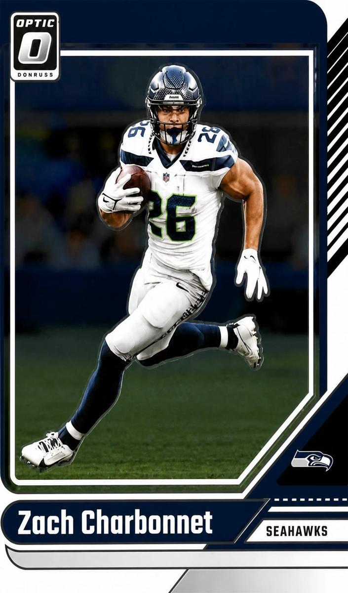 Zach Charbonnet 2024 Donruss Optic Football card