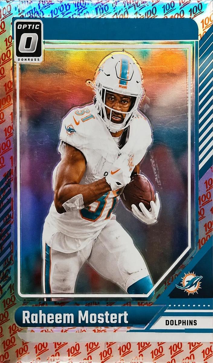 Raheem Mostert 2024 Donruss Optic Football card