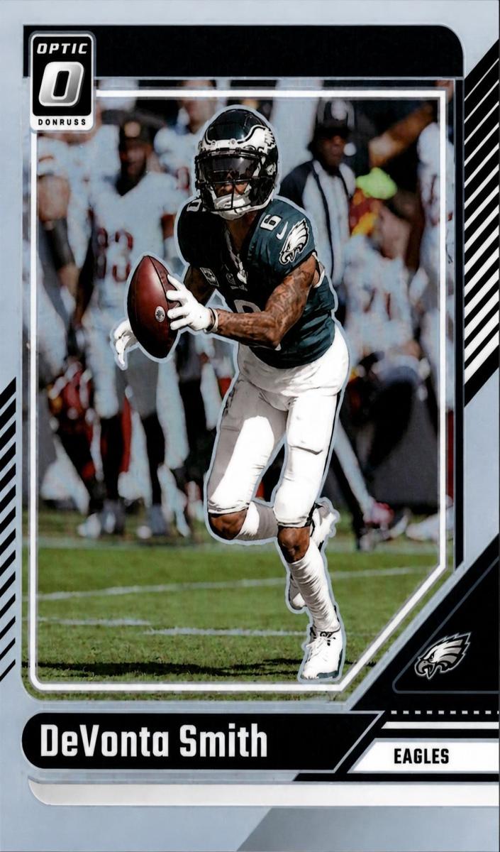 DeVonta Smith 2024 Donruss Optic Football card