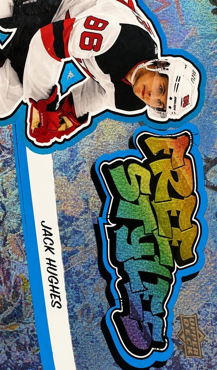 2022 Upper Deck Jack Hughes [Blue] #FS-10 card