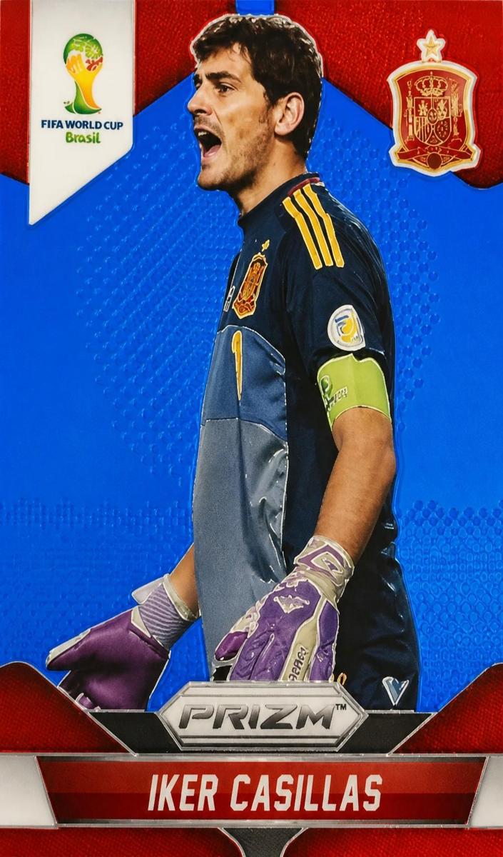 2014 Panini Prizm World Cup Iker Casillas [Blue] #170 card