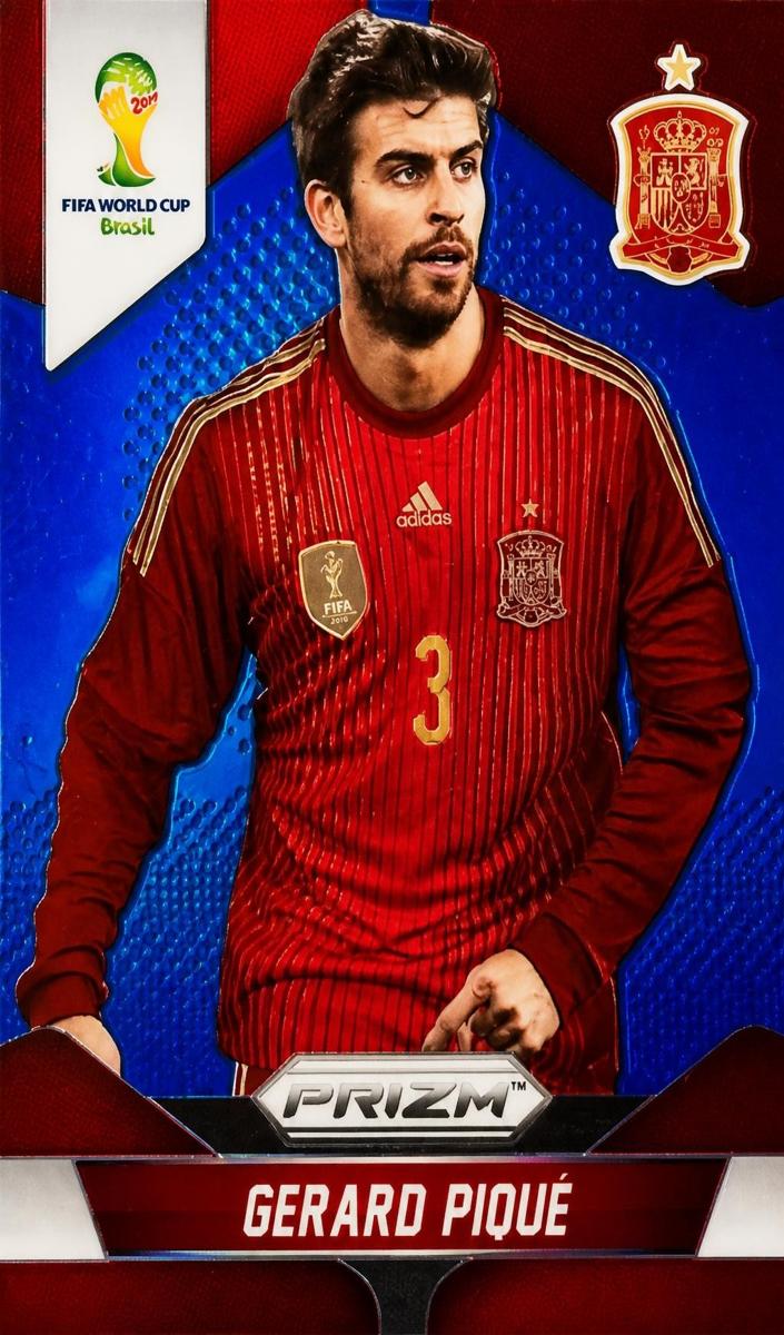 2014 Panini Prizm World Cup Gerard Pique [Blue] #171 card