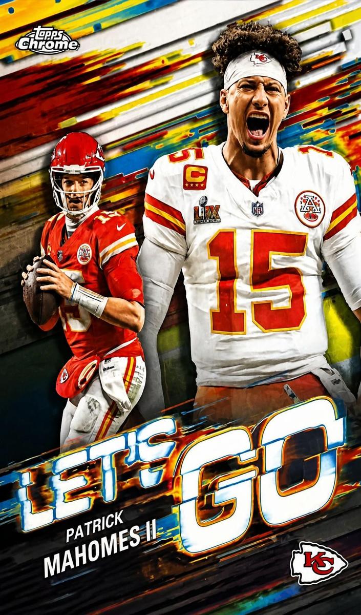2025 Topps Chrome Let's Go Patrick Mahomes II #LG-5 card