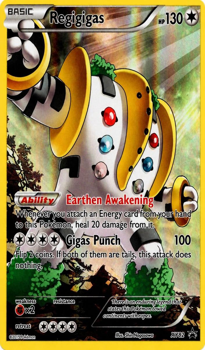 Regigigas 2015 Pokemon XY Black Star Promo Pikachu EX Legendary Collection