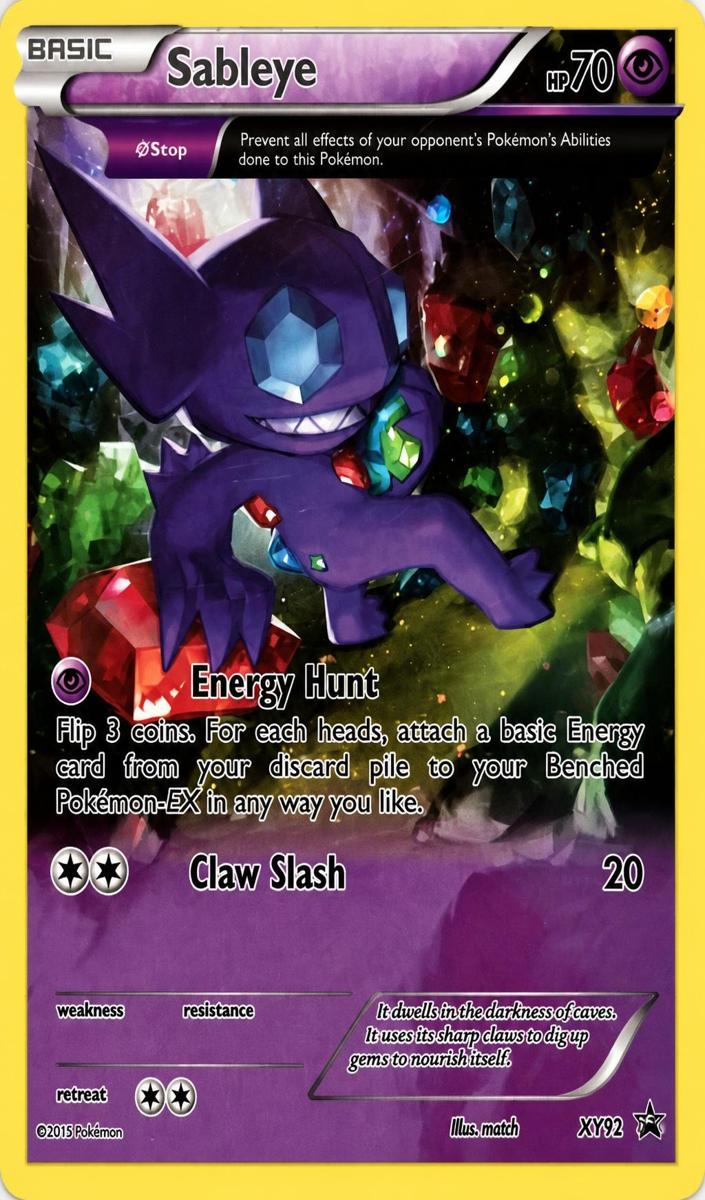 Sableye 2015 Pokemon XY Black Star Promo BREAKthrough