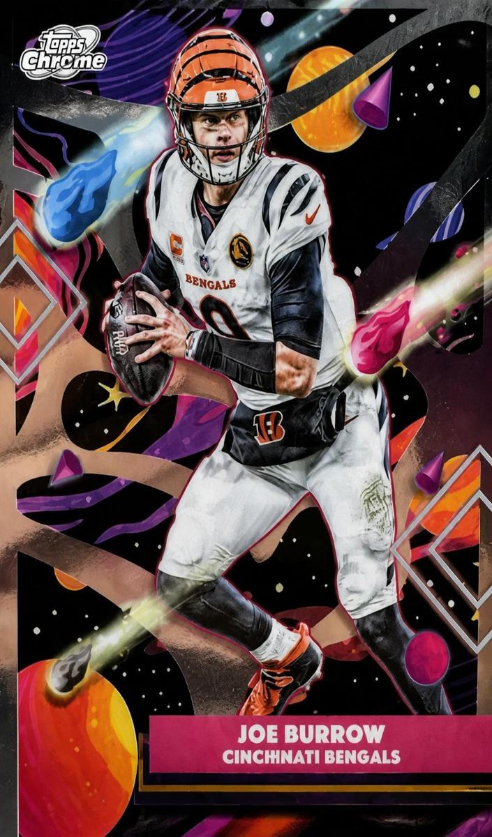 Joe Burrow 2025 Cosmic Chrome card
