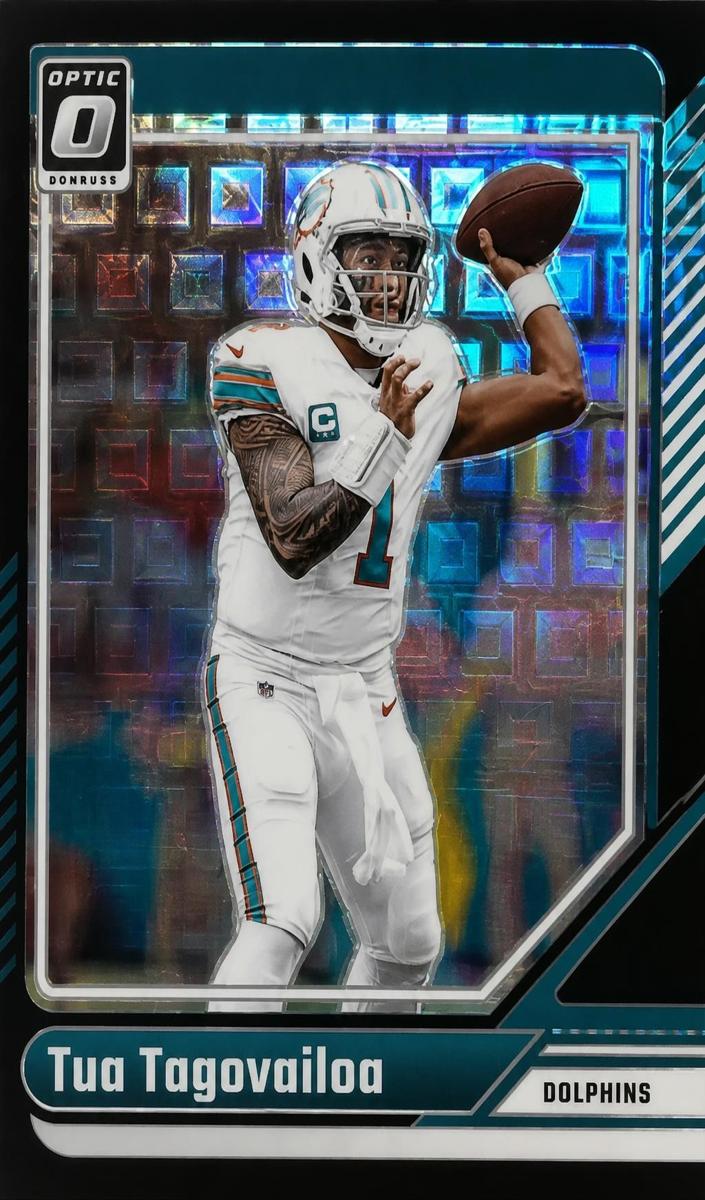 Tua Tagovailoa 2024 Donruss Optic Football card