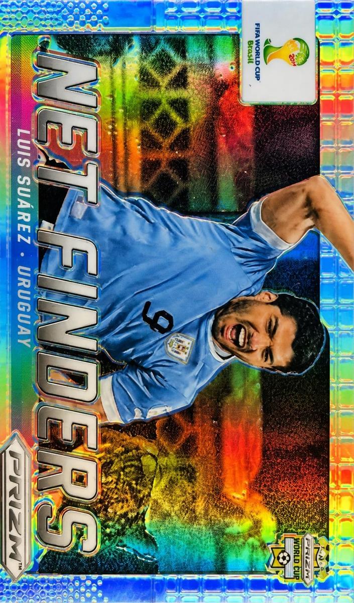 2014 Panini Prizm World Cup Luis Suarez [Blue & Red Blue Wave] #24 card