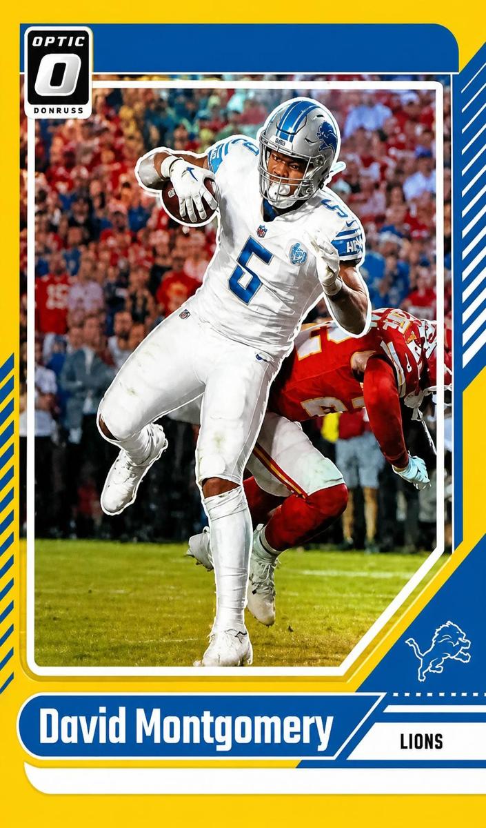 David Montgomery 2024 Donruss Optic Football card